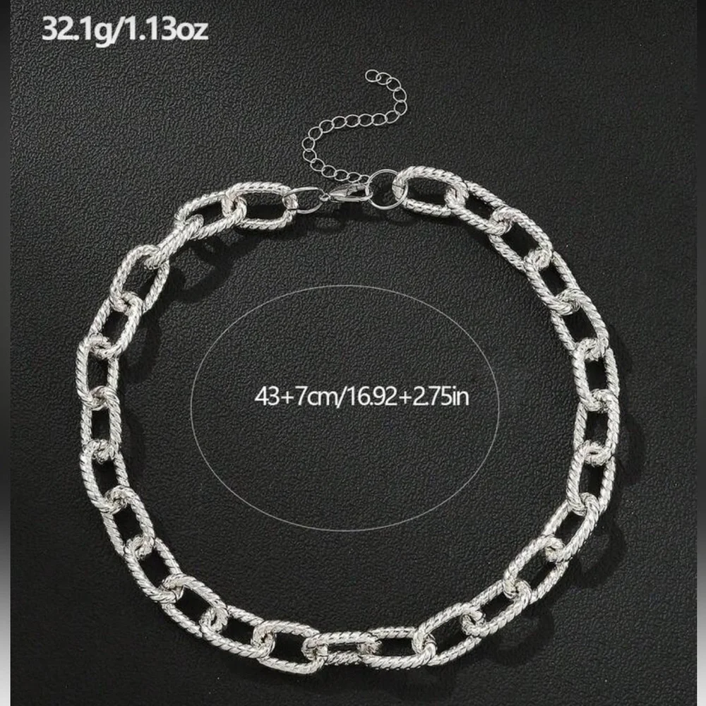 Lumiere Fine Silver Chain Necklace - Picture 4 of 4